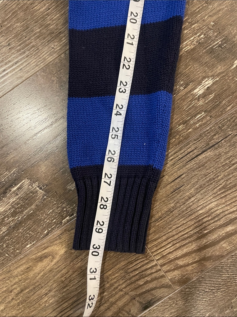 Chaps Boys Royal Blue and Navy Striped Half-Zip Sweater Size XL - Picture 9 of 9